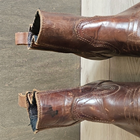 Vintage Ranchero Western Heritage Leather Ankle Cowboy Cowgirl Boots, Size 7 - Picture 7 of 17